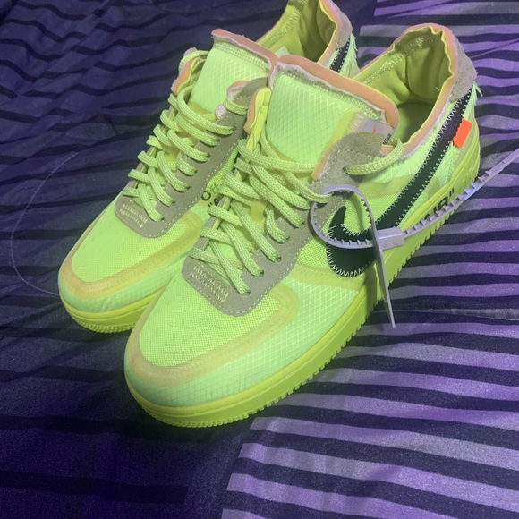 off white af1 neon